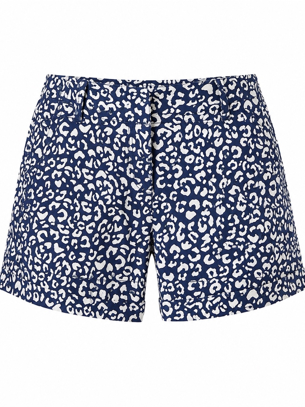 Vineyard Vines navy leopard print chino shorts, size 0